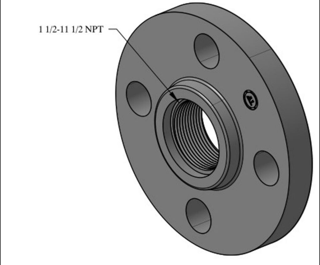 threaded flange